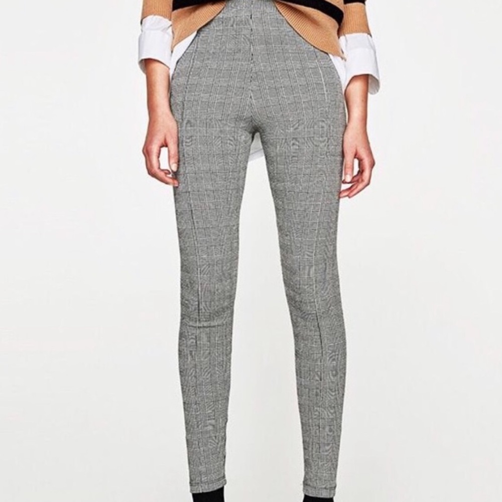 Zara Plaid Basic Legging